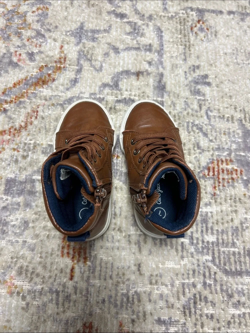 Cat & Jack Brown High-Top Kids Sneakers